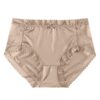 Silk Panties Lace Trim Coffee Silk Panties Lace Trim Coffee