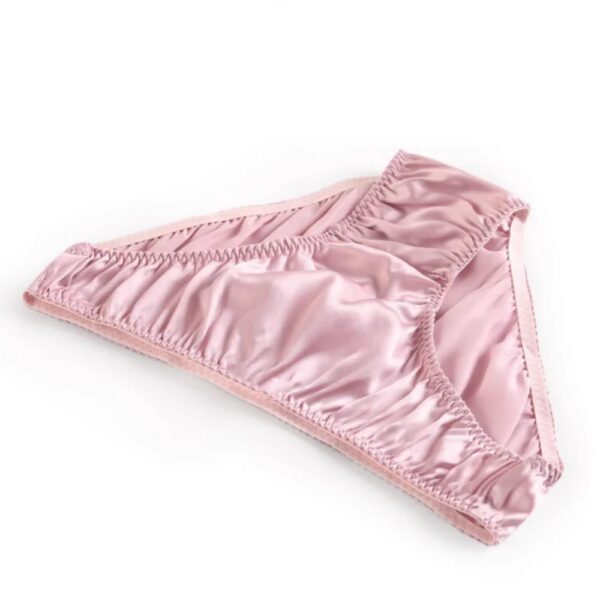 Silk Panties Mid Rise Rose Silk Panties Mid Rise Rose