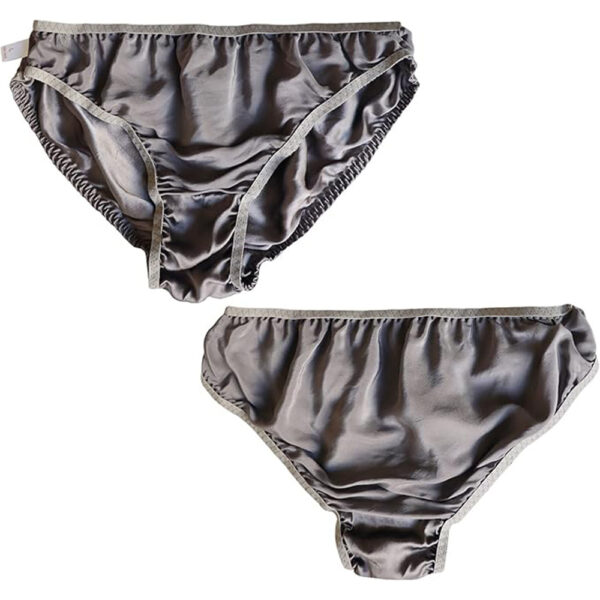 Seidenhöschen Plus Size Silber Seidenhöschen Plus Size Silber