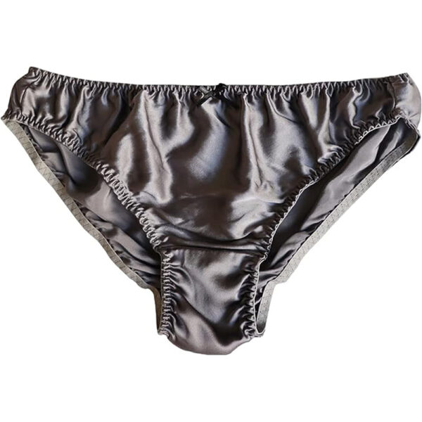 Silk Panties Plus Size Silver Silk Panties Plus Size Silver