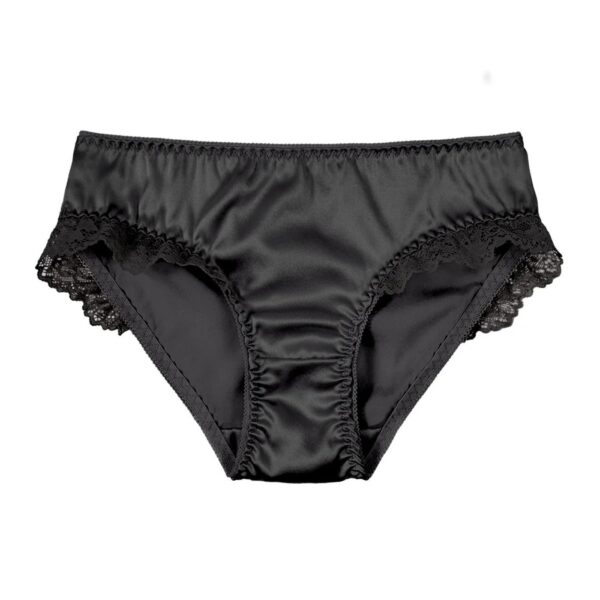 Silk Panties Stretch Fit Black