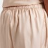 Pantalones de seda con cordón Champán