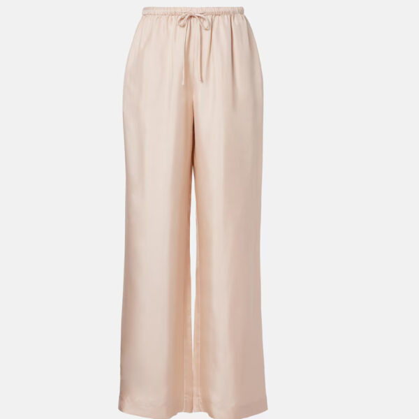Silk Pants Drawstring Champagne