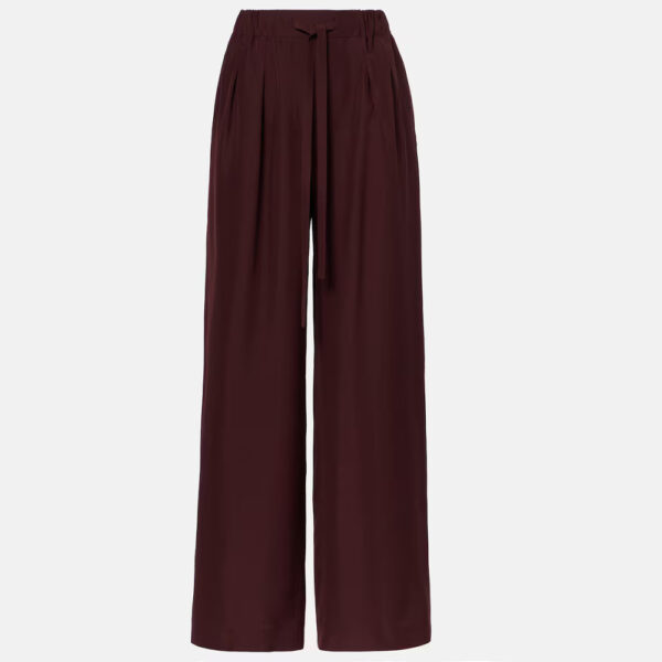 Pantaloni di seta con coulisse Vino Pantaloni di seta con coulisse Vino