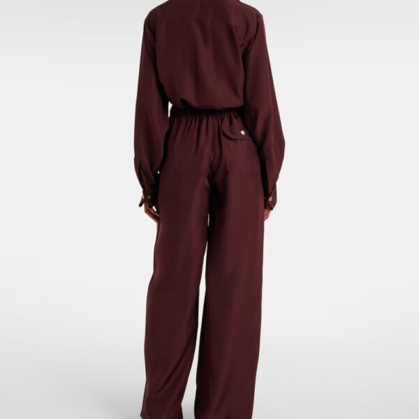 Pantaloni di seta con coulisse Vino Pantaloni di seta con coulisse Vino