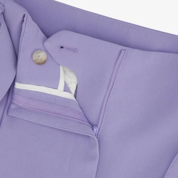 Silk Pants Elastic Waist Lilac Silk Pants Elastic Waist Lilac
