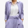 Silk Pants Elastic Waist Lilac Silk Pants Elastic Waist Lilac