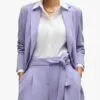 Silk Pants Elastic Waist Lilac Silk Pants Elastic Waist Lilac