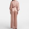 Silk Pants High Rise Blush Silk Pants High Rise Blush