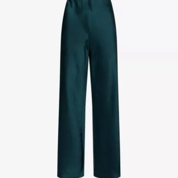 Silk Pants High Rise Emerald Silk Pants High Rise Emerald