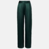 Silk Pants High Rise Emerald