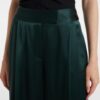Silk Pants High Rise Emerald