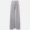 Silk Pants Straight Leg Silver Silk Pants Straight Leg Silver
