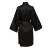 Silk Robe Belted Black Silk Robe Belted Black