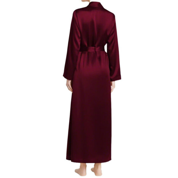 Silk Robe Longline Wine Silk Robe Longline Wine