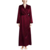 Silk Robe Longline Wine Silk Robe Longline Wine