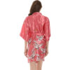 Silk Robe Piped Floral Silk Robe Piped Floral