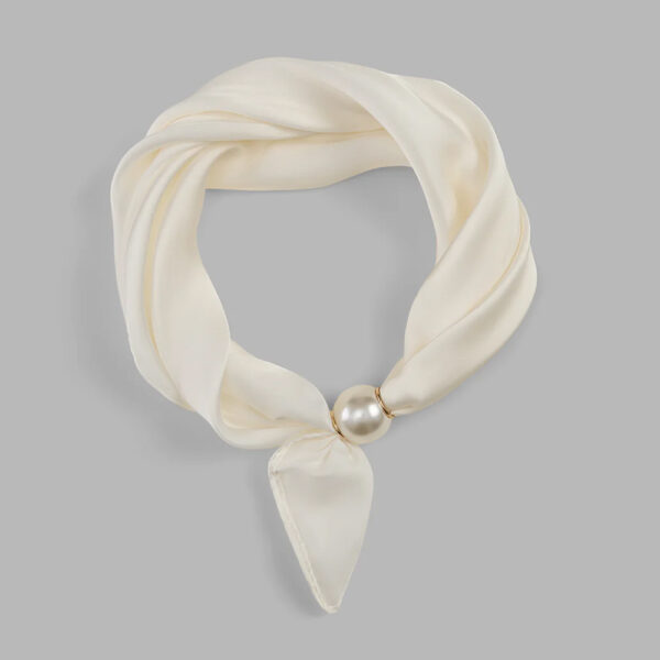 Silk Scarf Double Sided Pearl
