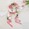 Silk Scarf Double Sided Rose Silk Scarf Double Sided Rose