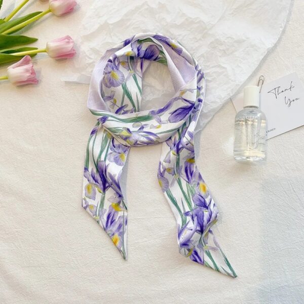 Silk Scarf Double Sided Rose Silk Scarf Double Sided Rose