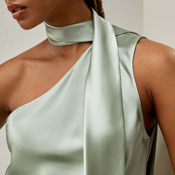 Silk Scarf Double Sided Sage