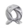 Silk Scarf Double Sided Silver
