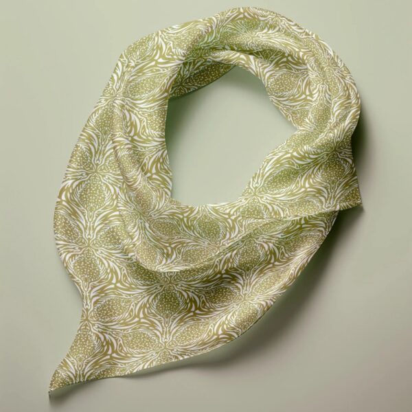 Silk Scarf Hand Rolled Pearl
