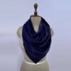 Silk Scarf Oblong Navy