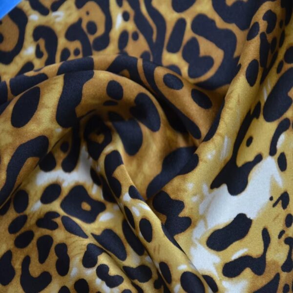 Silk Scarf Square Leopard