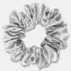 Silk Scrunchie Seamless Silver