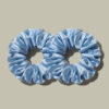 Silk Scrunchie Seamless Sky Blue