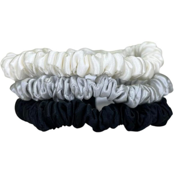 Silk Scrunchie Skinny Ivory