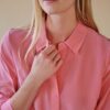 Шелковая рубашка с расслабленной посадкой Blush