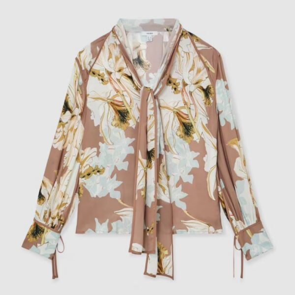 Silk Shirt Relaxed Fit Floral