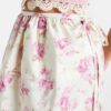 Falda de seda A Line Floral Falda de seda A Line Floral