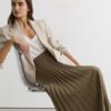 Falda de seda Bias Cut Sage Falda de seda Bias Cut Sage