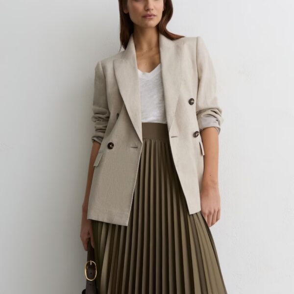 Falda de seda Bias Cut Sage Falda de seda Bias Cut Sage