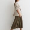 Falda de seda Bias Cut Sage Falda de seda Bias Cut Sage