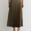Falda de seda Bias Cut Sage Falda de seda Bias Cut Sage