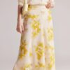 Falda de seda Maxi Floral Falda de seda Maxi Floral