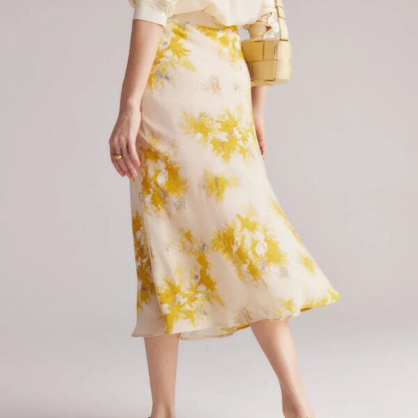Gonna di seta Maxi Floral