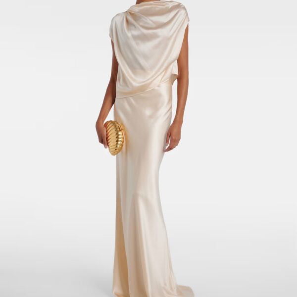 Falda de seda Maxi Pearl Falda de seda Maxi Pearl