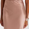 Falda de seda Midi Blush Falda de seda Midi Blush