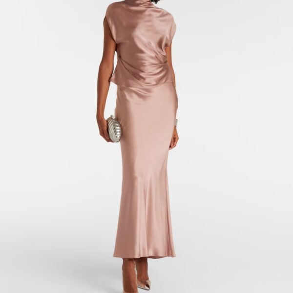 Falda de seda Slip Rose Falda de seda Slip Rose