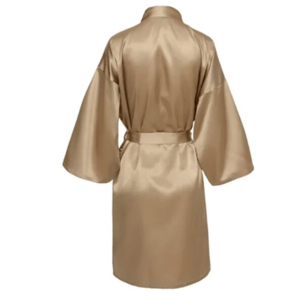 Silk Sleep Shirt Midi Coffee