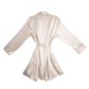 Silk Sleep Shirt Piped Pearl Supplier