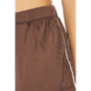 Silk Sleep Shorts Pocketed Coffee