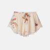 Silk Sleep Shorts Wide Leg Floral
