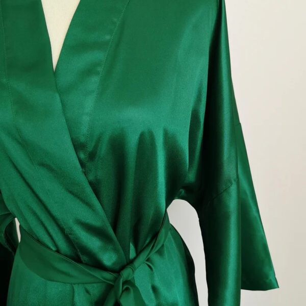 Silk Sleepshirt Long Sleeve Emerald