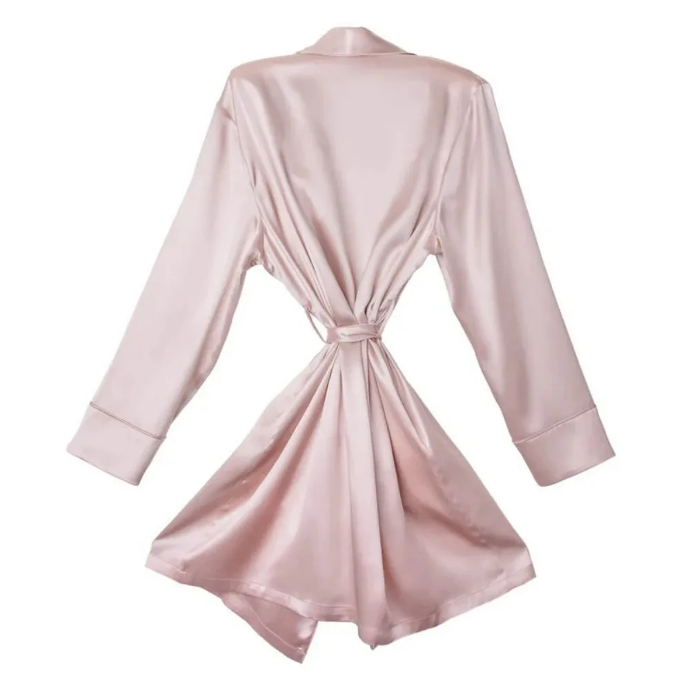 Silk Sleepshirt Piped Blush